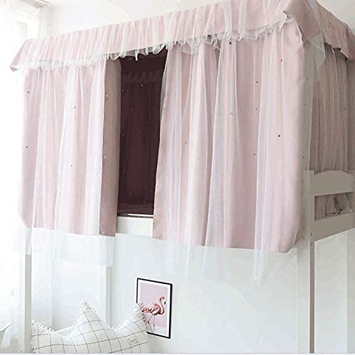 SXFYHXY Cortinas Opacas para Litera, Cortina De Cama para Niño, Mezcla De Tienda De Cama, De Cama, Cortina Antipolvo para Dormitorio De Estudiantes