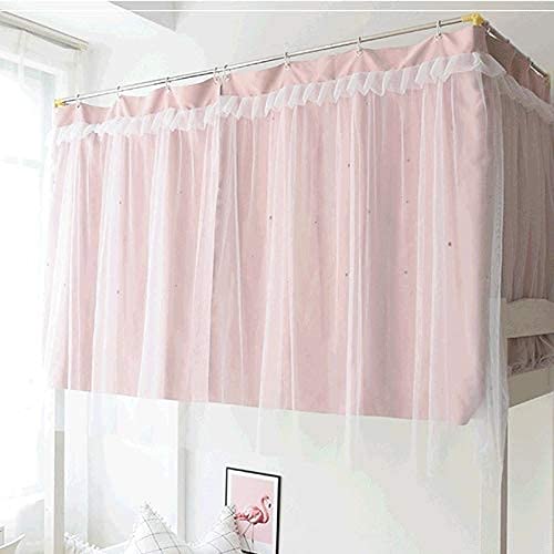 SXFYHXY Cortinas Opacas para Litera, Cortina De Cama para Niño, Mezcla De Tienda De Cama, De Cama, Cortina Antipolvo para Dormitorio De Estudiantes