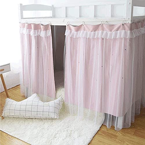 SXFYHXY Cortinas Opacas para Litera, Cortina De Cama para Niño, Mezcla De Tienda De Cama, De Cama, Cortina Antipolvo para Dormitorio De Estudiantes