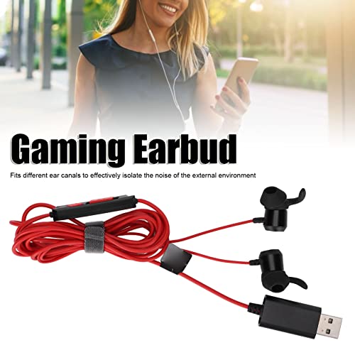 Tapones Para Los Oídos Para Juegos, TG10 Auricular Avanzado Juegos De Computadora Auricular Con Cable Con Micrófono, Unidad Libre De Micrófono, Auriculares Con Cable Para Música Deportiva De(USB)