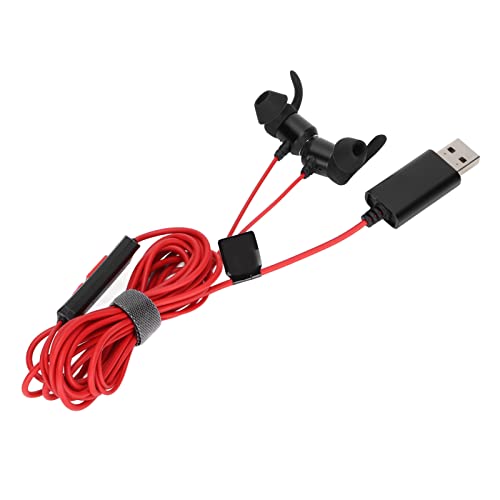 Tapones Para Los Oídos Para Juegos, TG10 Auricular Avanzado Juegos De Computadora Auricular Con Cable Con Micrófono, Unidad Libre De Micrófono, Auriculares Con Cable Para Música Deportiva De(USB)