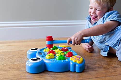 Think Gizmos TG702-B - Juego Interactivo de puñetazos de Ranas con 2 martillos Regalo Divertido para niños y niñas, Aprendizaje, Desarrollo Activo, Juego de Patadas Stem para niños pequeños