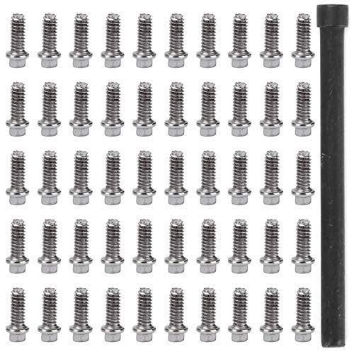 Tornillo de coche RC, 50 piezas Llantas de rueda de coche RC Tornillos de cubo Tornillos de acero inoxidable para 1/10 RC Crawler Car(M2)