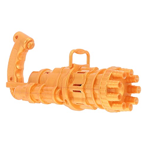 Toyvian Tirador de Burbujas Eléctrico 1 Juego de Pistolas de Burbujas Doradas Máquina de Burbujas Soplador de Burbujas 3 Baterías ( No Incluidas ) | 18 5X9X6! 5Cm
