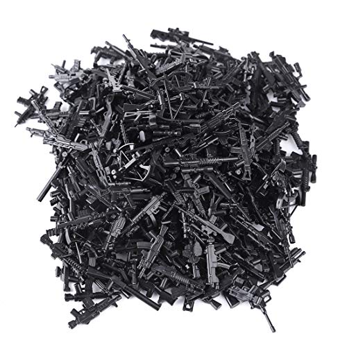 TRCS Juego de 300 armas militares para minifiguras de caballero SWAT Team de policía, WW2, armas pesadas compatibles con figura de Lego