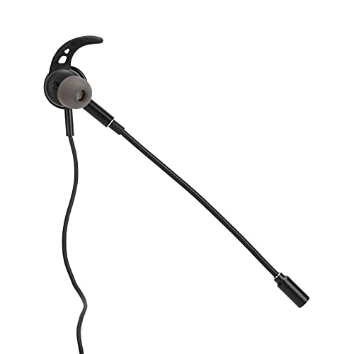 Vbestlife Auriculares para Juegos, Auriculares para Juegos, Auriculares para Graves, Auriculares con Cable con micrófono Dual, Interfaz de 3,5 mm, con Carcasa magnética para el oído(Negro)