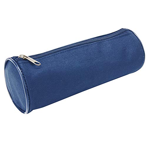 Waytex 931282 - Estuche Redondo (21 cm de diámetro, 7,5 cm de diámetro), Color Azul Marino