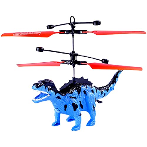 ZCXBHD Helicóptero Dinosaurio Remoto,Juguete controlado por inducción, Juguete Volador, Dinosaurio, Regalo para niños y niñas,Blue