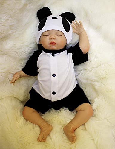 ZIYIUI 20 Inch Realista Dormir Reborn Muñecos bebé Reborn Niño Silicona Bebe Reborn Babys Dolls Ojo Cerrado Recién Nacido Niños Regalo Juguetes 50 cm